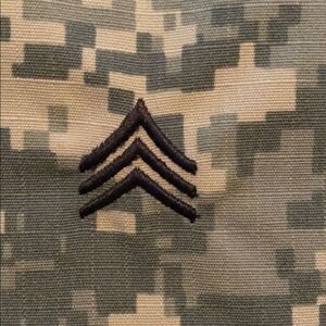 Vanguard ACU SEW-ON Sergeant patch